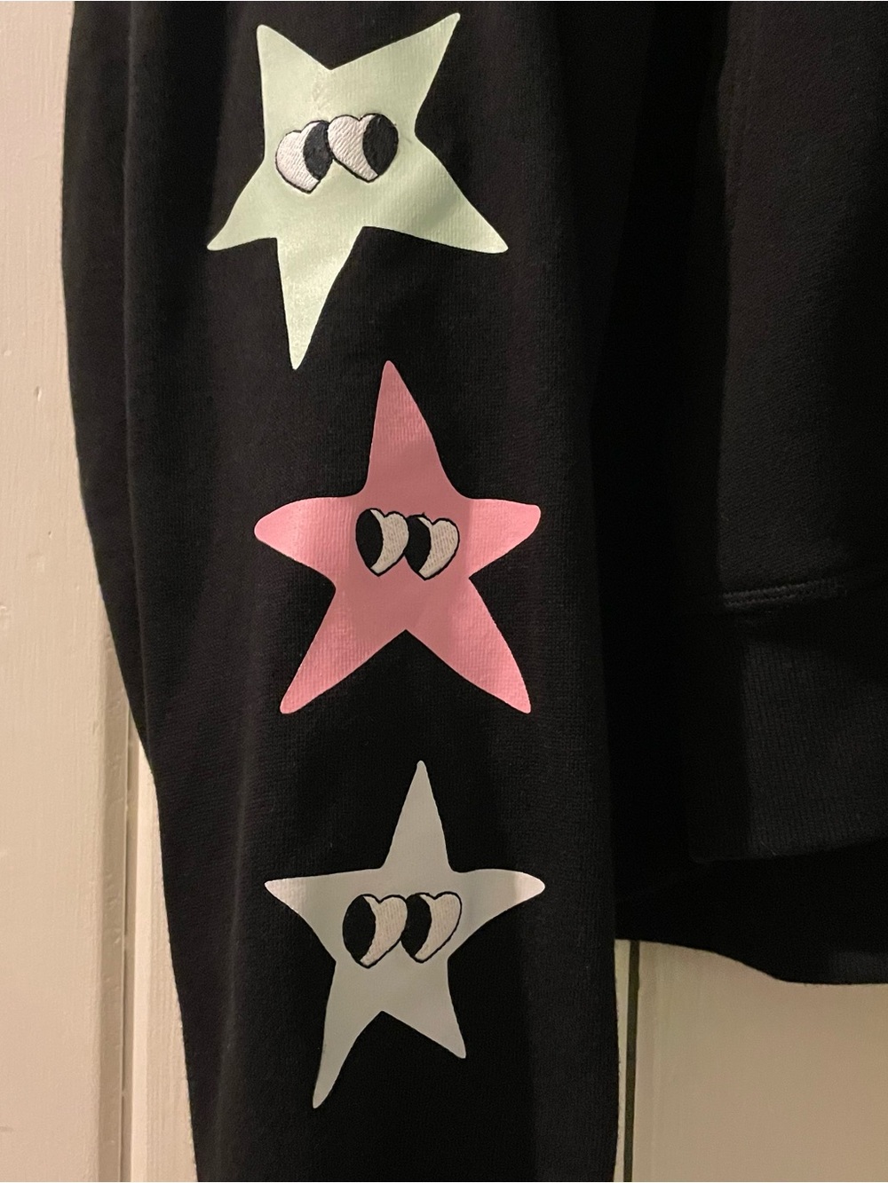 VS. PINK graphic star print hoodie and joggers size large both NWT - Picture 7 of 11